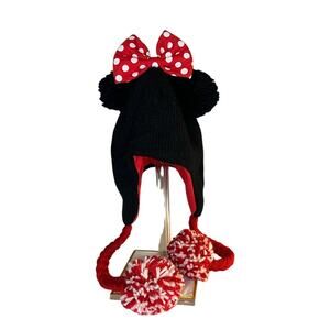 Minnie Mouse Beanie with Poms